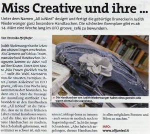 Do Pustra: Miss Creative und ihre Taschen